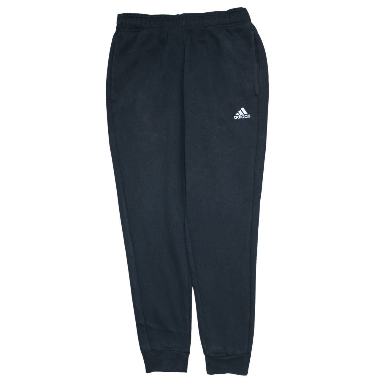 adidas Mens Black Jogger Sweatpants M Regular Fit Fleece Activewear