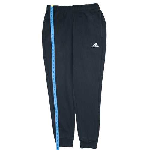 adidas Mens Black Jogger Sweatpants M Regular Fit Fleece Activewear