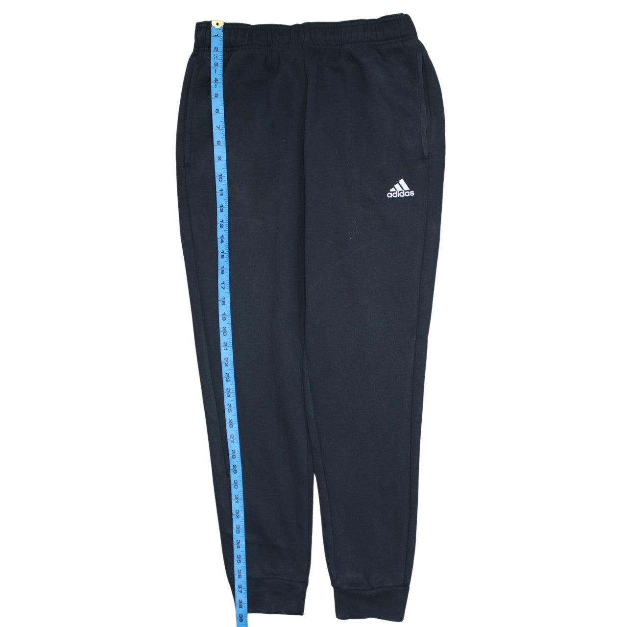 adidas Mens Black Jogger Sweatpants M Regular Fit Fleece Activewear