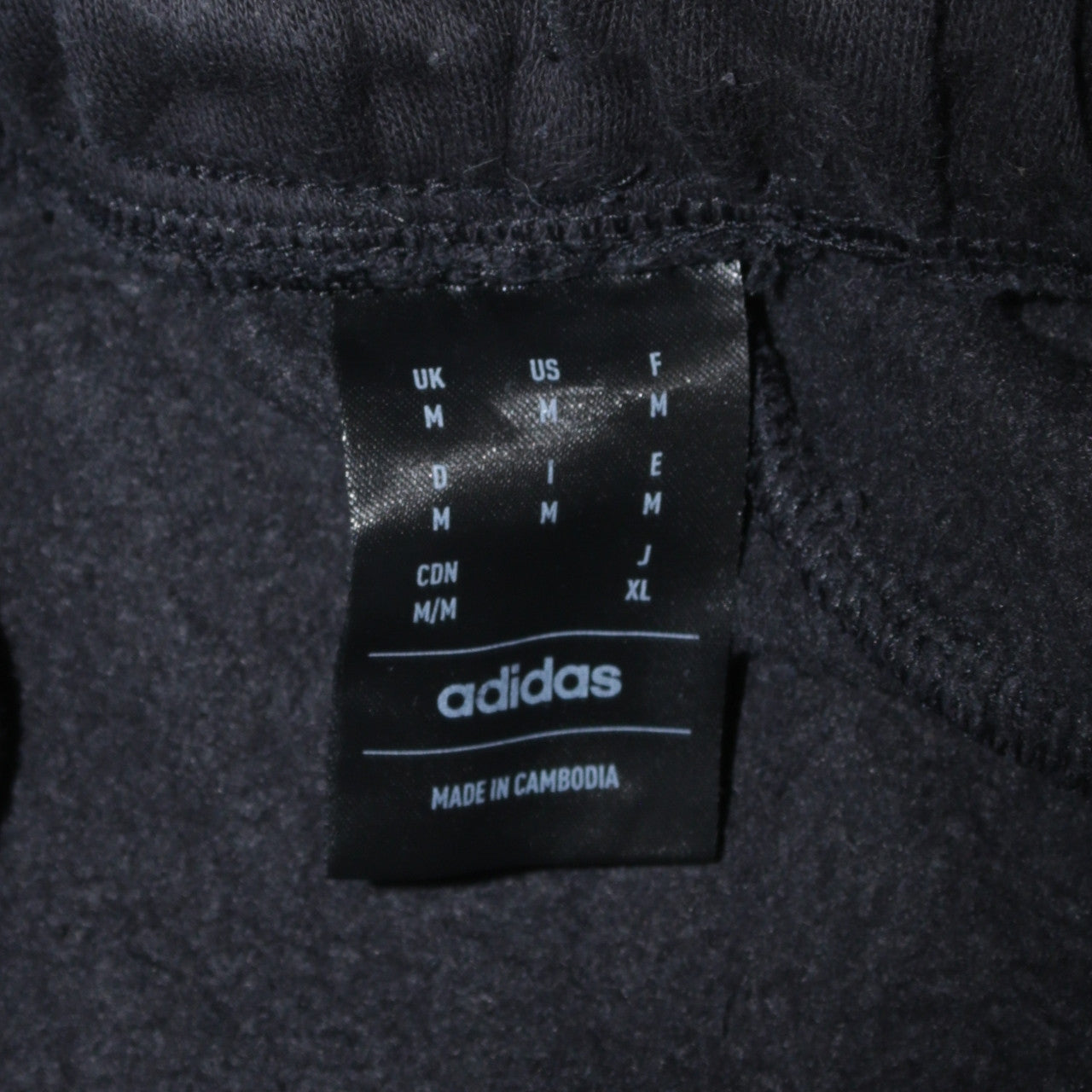 adidas Mens Black Jogger Sweatpants M Regular Fit Fleece Activewear