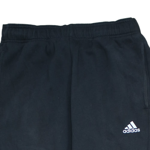 adidas Mens Black Jogger Sweatpants M Regular Fit Fleece Activewear