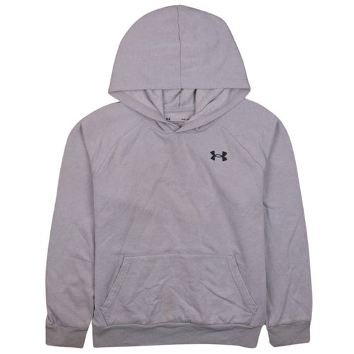 Under Armour Boys Grey Pullover Hoodie YLG 12-13 Years Fleece Sweatshirt