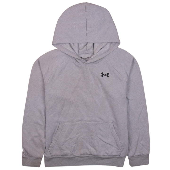 Under Armour Boys Grey Pullover Hoodie YLG 12-13 Years Fleece Sweatshirt