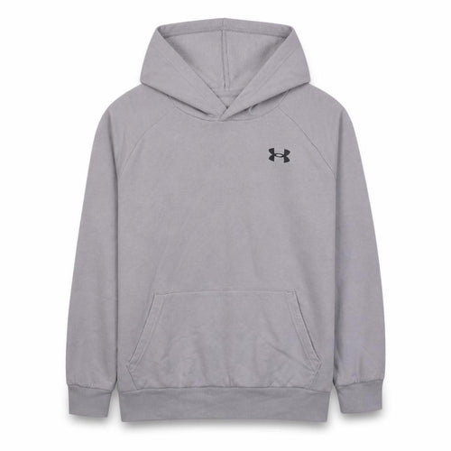 Under Armour Boys Grey Pullover Hoodie YLG 12-13 Years Fleece Sweatshirt