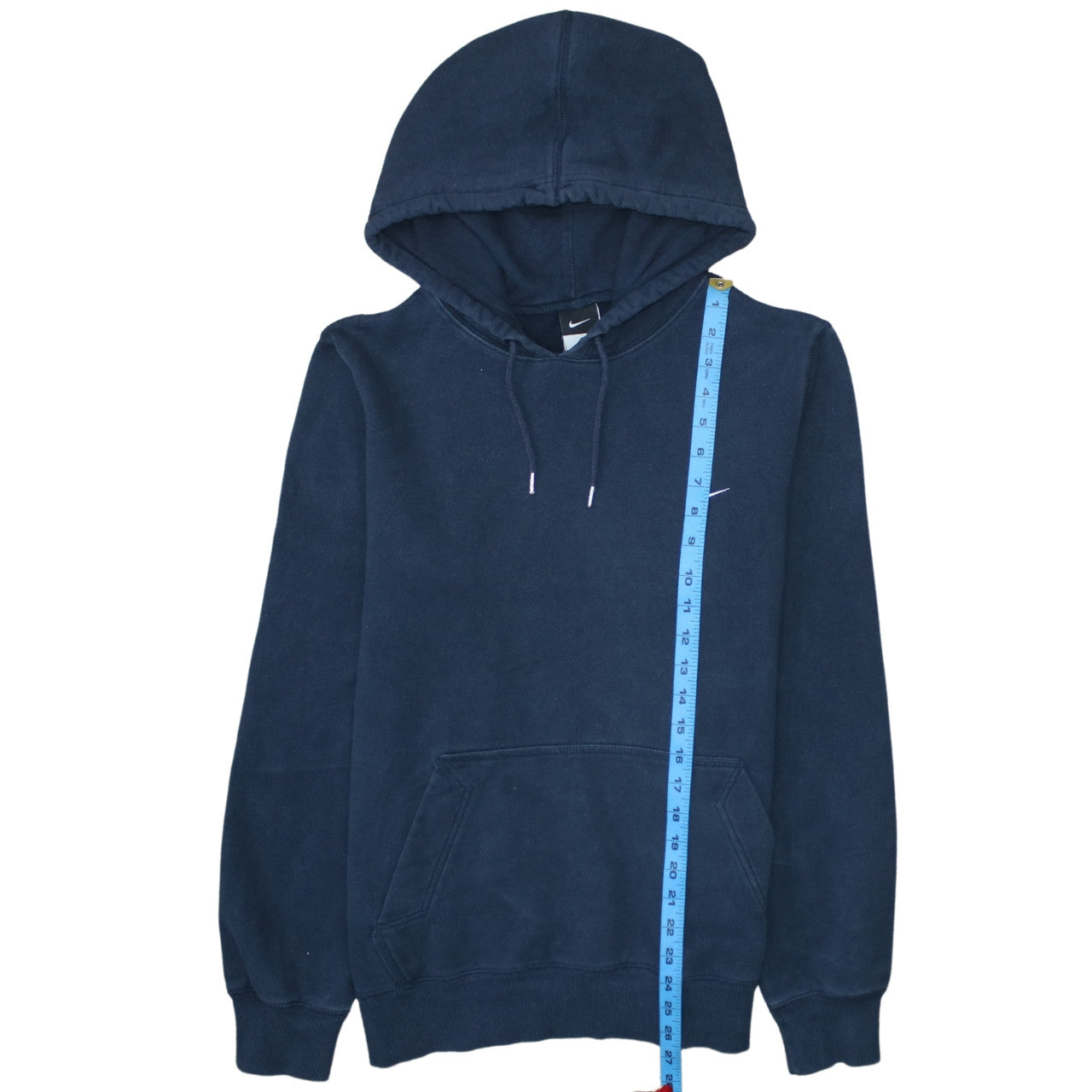 Nike Men's Blue Pullover Hoodie Small Fleece Logo Sweatshirt