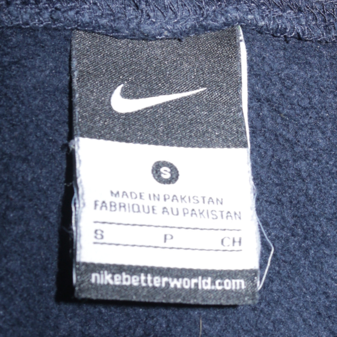 Nike Men's Blue Pullover Hoodie Small Fleece Logo Sweatshirt
