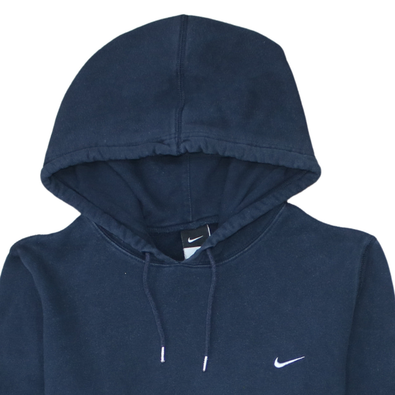Nike Men's Blue Pullover Hoodie Small Fleece Logo Sweatshirt