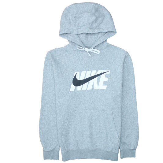 Nike Men's Grey Pullover Hoodie Small Logo Sportswear