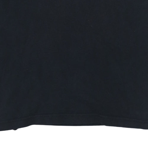 Tommy Hilfiger Men’s Black Cotton Polo Shirt Size L Classic Fit