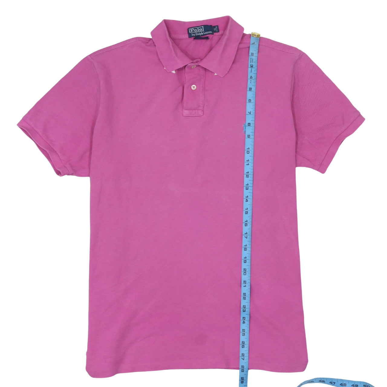 Ralph Lauren Men's Pink Cotton Slim Fit Polo Shirt XL