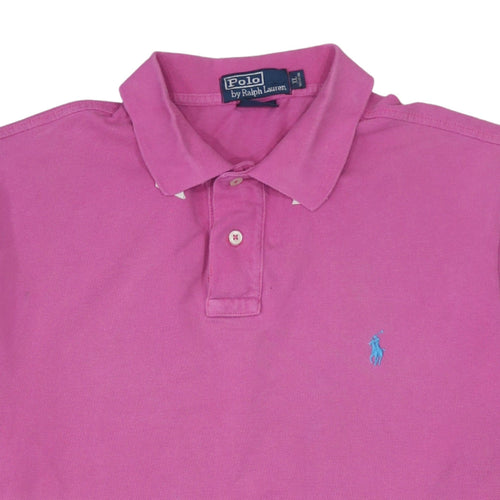 Ralph Lauren Men's Pink Cotton Slim Fit Polo Shirt XL