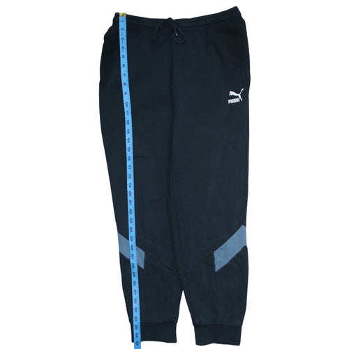 Puma Men's Black Jogger Sweatpants M Cotton Blend Sportswear