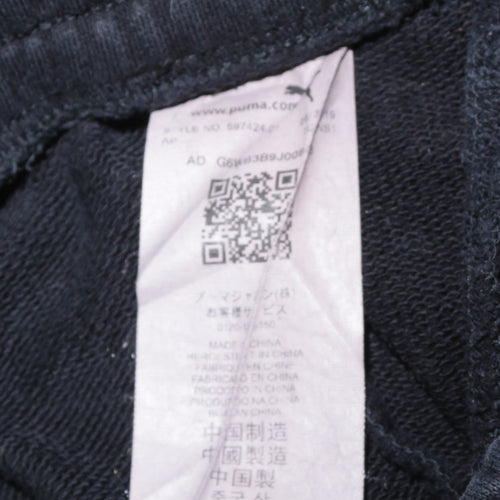 Puma Men's Black Jogger Sweatpants M Cotton Blend Sportswear
