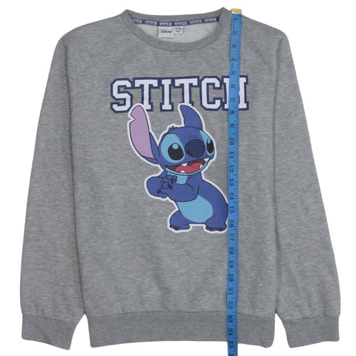 Disney Women Grey Stitch Pullover Sweatshirt Size M