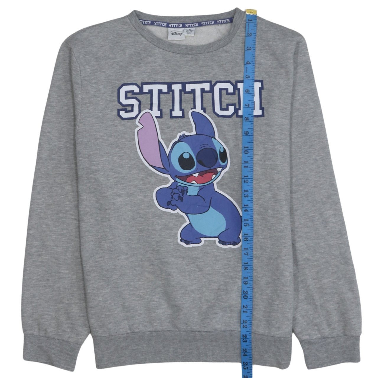Disney Women Grey Stitch Pullover Sweatshirt Size M