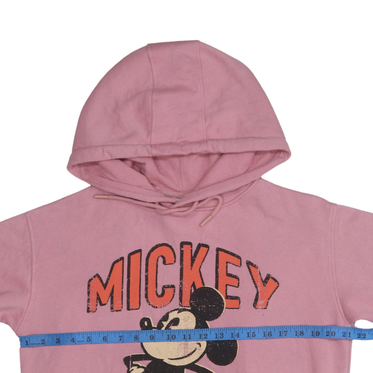 Disney Women Pink XS Pullover Hoodie Mickey Mouse Print