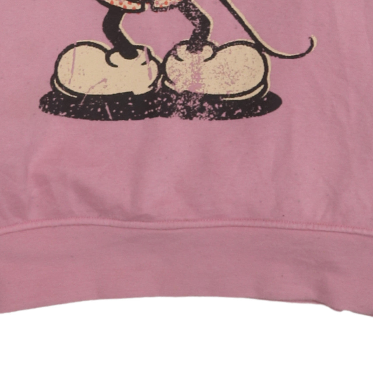 Disney Women Pink XS Pullover Hoodie Mickey Mouse Print