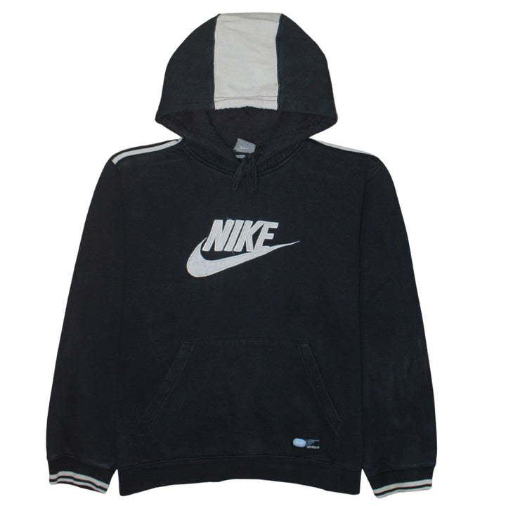 Nike Boys Black Pullover Hoodie with Logo and Drawstring Hood Size M