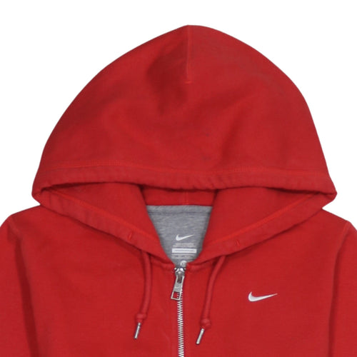 Nike Men's Red Full Zip Hoodie XS - Classic Sportswear