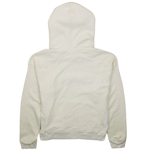 Champion Women Beige Hoodie Medium Reverse Weave Pullover Cotton Blend