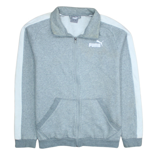 Puma Men's Grey Small Regular Fit Track Jacket Full Zip