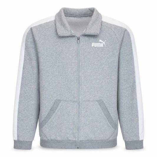 Puma Men's Grey Small Regular Fit Track Jacket Full Zip