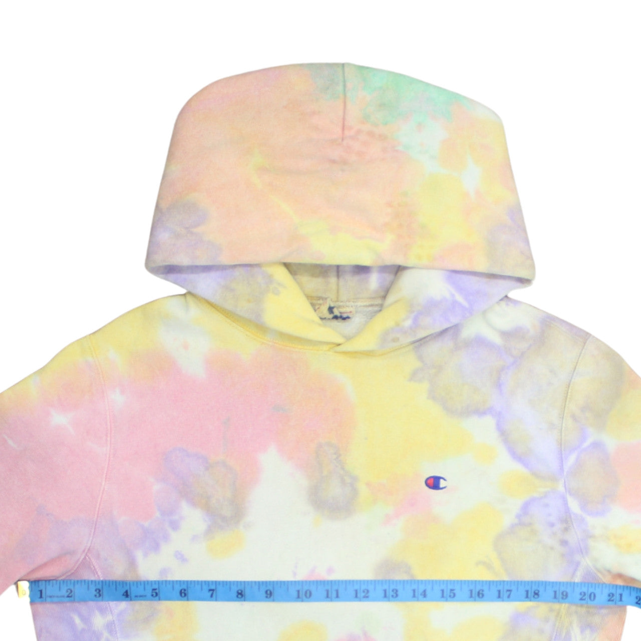 Champion Men's Multicoloured Tie Dye Reverse Weave Pullover Hoodie Size L