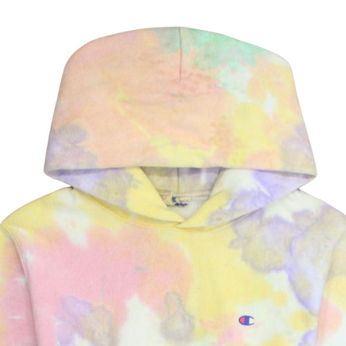 Champion Men's Multicoloured Tie Dye Reverse Weave Pullover Hoodie Size L