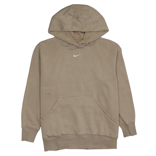 Nike Men's Beige Hoodie Pullover Medium Cotton Blend Classic Fit