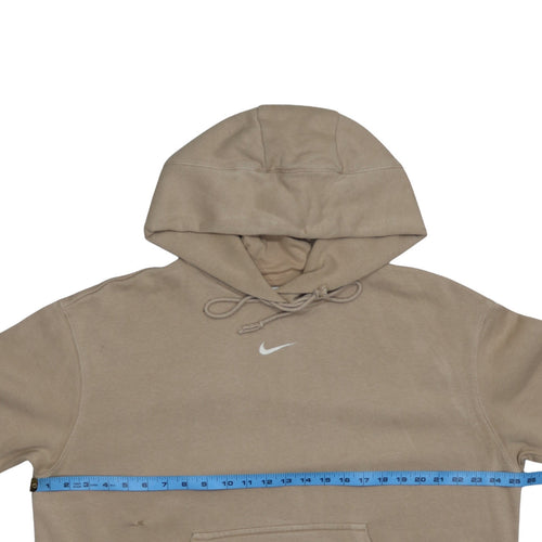 Nike Men's Beige Hoodie Pullover Medium Cotton Blend Classic Fit