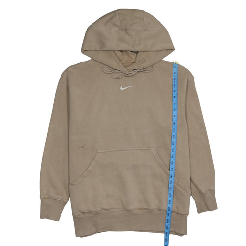 Nike Men's Beige Hoodie Pullover Medium Cotton Blend Classic Fit