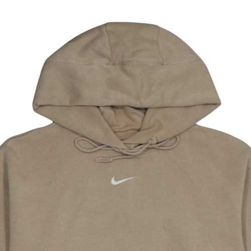 Nike Men's Beige Hoodie Pullover Medium Cotton Blend Classic Fit