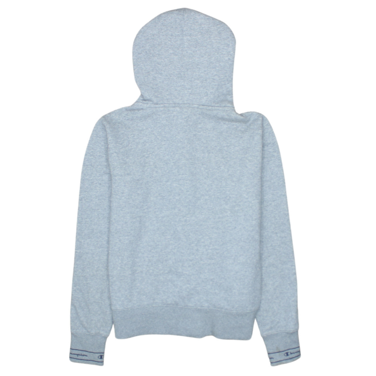 Champion Womens Grey XS Full Zip Hoodie Fleece Cotton Blend