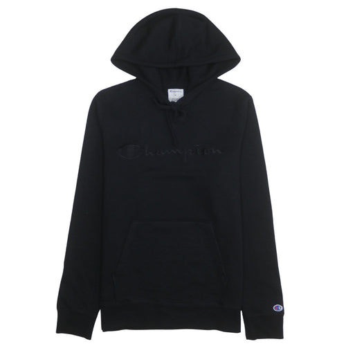 Champion Men’s Black Pullover Hoodie Medium Embroidered Logo