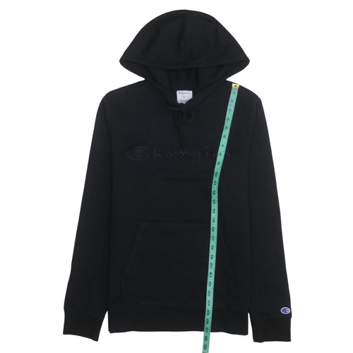 Champion Men’s Black Pullover Hoodie Medium Embroidered Logo