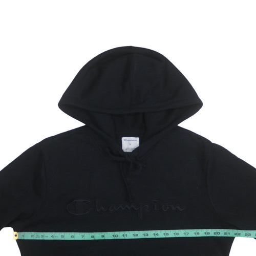 Champion Men’s Black Pullover Hoodie Medium Embroidered Logo