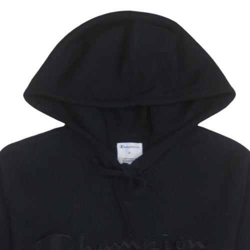 Champion Men’s Black Pullover Hoodie Medium Embroidered Logo