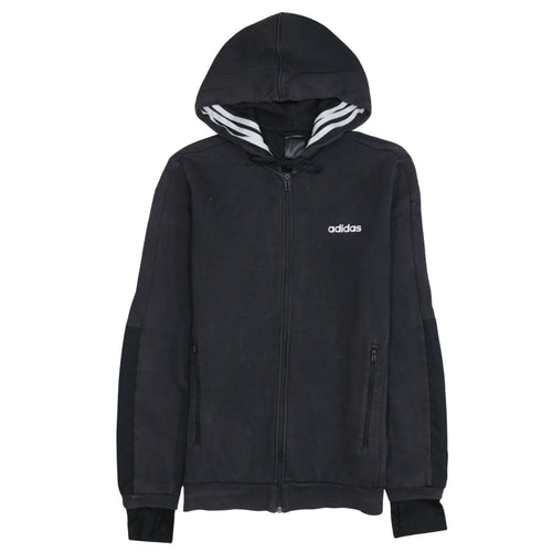Adidas Men's Black Full Zip Hoodie Size S Regular Fit