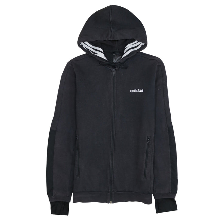 Adidas Men's Black Full Zip Hoodie Size S Regular Fit
