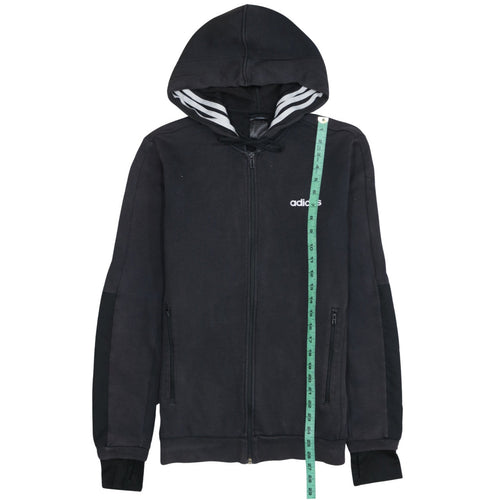 Adidas Men's Black Full Zip Hoodie Size S Regular Fit