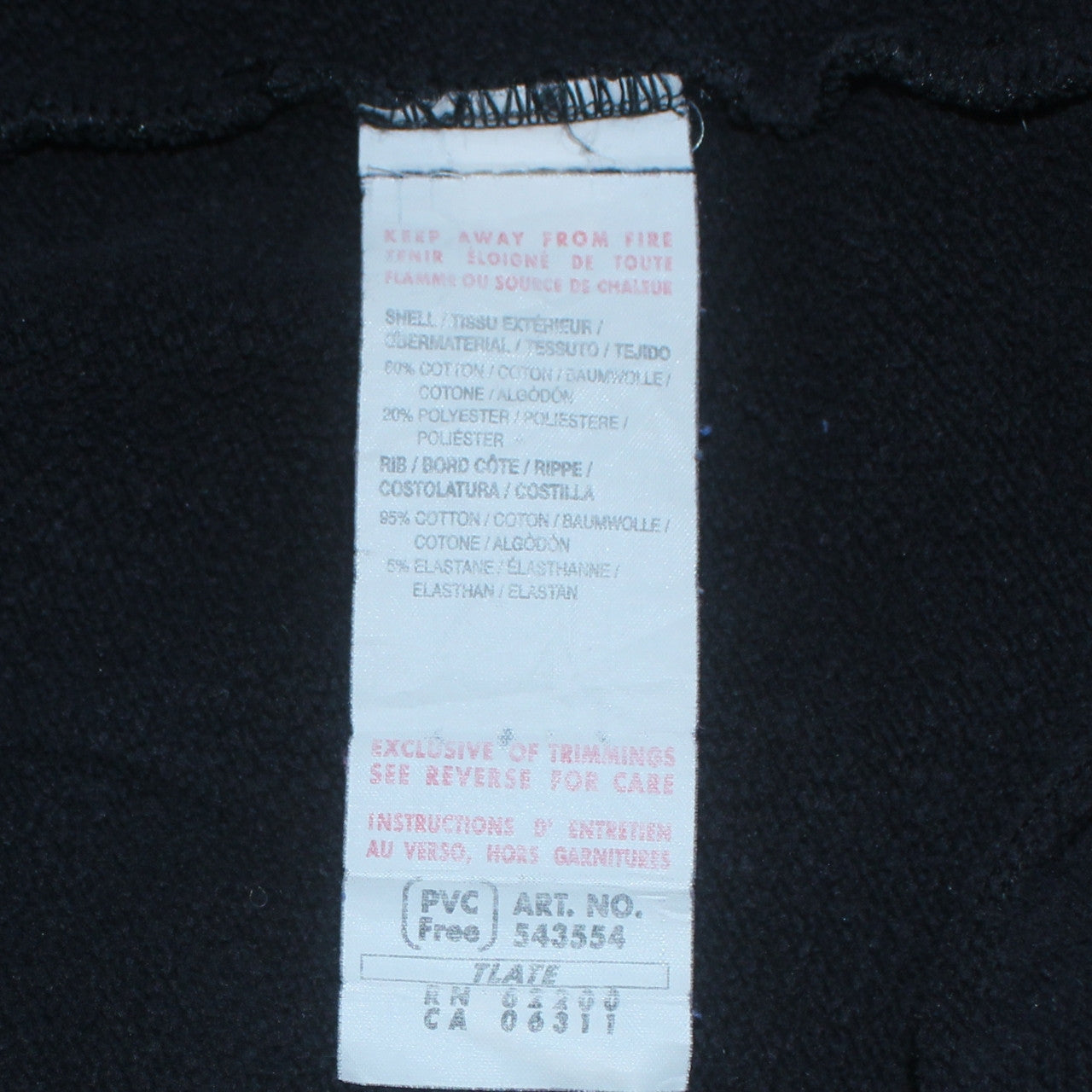 Adidas Men's Black Full Zip Hoodie Size S Regular Fit