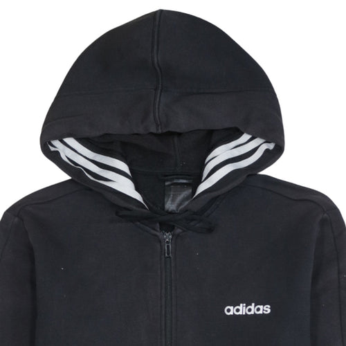 Adidas Men's Black Full Zip Hoodie Size S Regular Fit