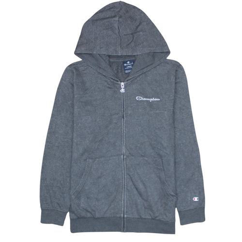 Champion Boys Grey Full Zip Hoodie Size 11-12 Years Regular Fit