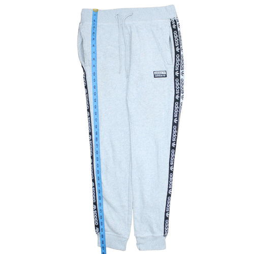 Adidas Womens Grey Jogger Sweatpants Size 10 Cotton Blend Activewear