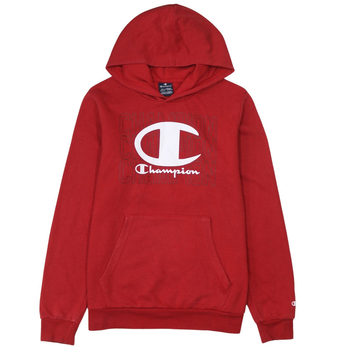 Champion Boys Red 2XL Hoodie Pullover Fleece Sweatshirt