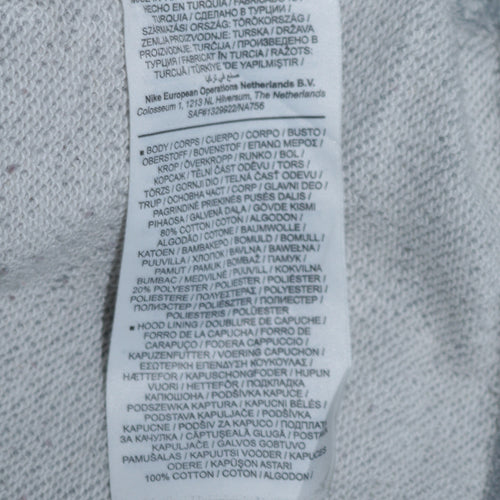 Nike Men's Grey Paris Pullover Hoodie Size S Graphic Print