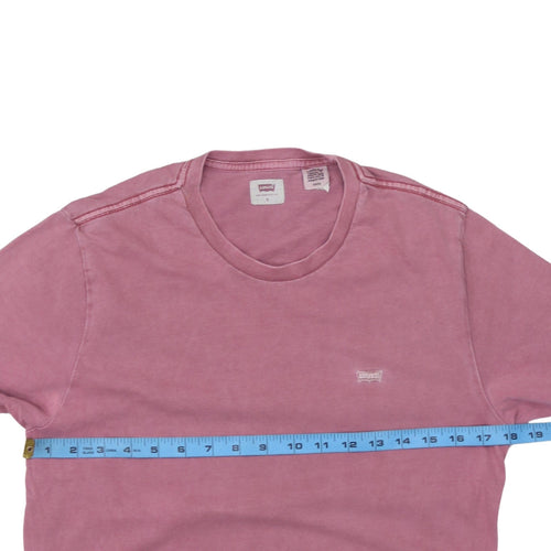 Levi's Men's Pink Cotton Crew Neck Short Sleeve T-Shirt Size S