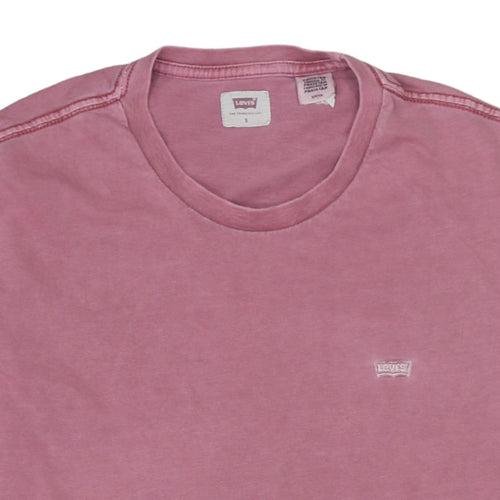 Levi's Men's Pink Cotton Crew Neck Short Sleeve T-Shirt Size S