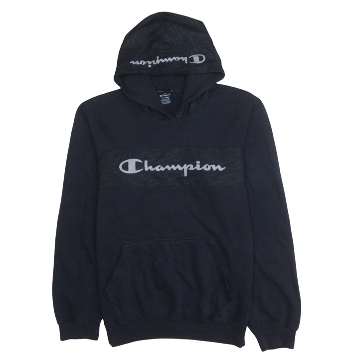 Champion Mens Blue XL Pullover Hoodie Logo Sportswear