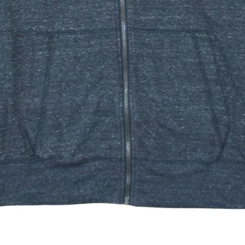 Nike Women's Blue Full Zip Hoodie Size XL Cotton Blend Casual